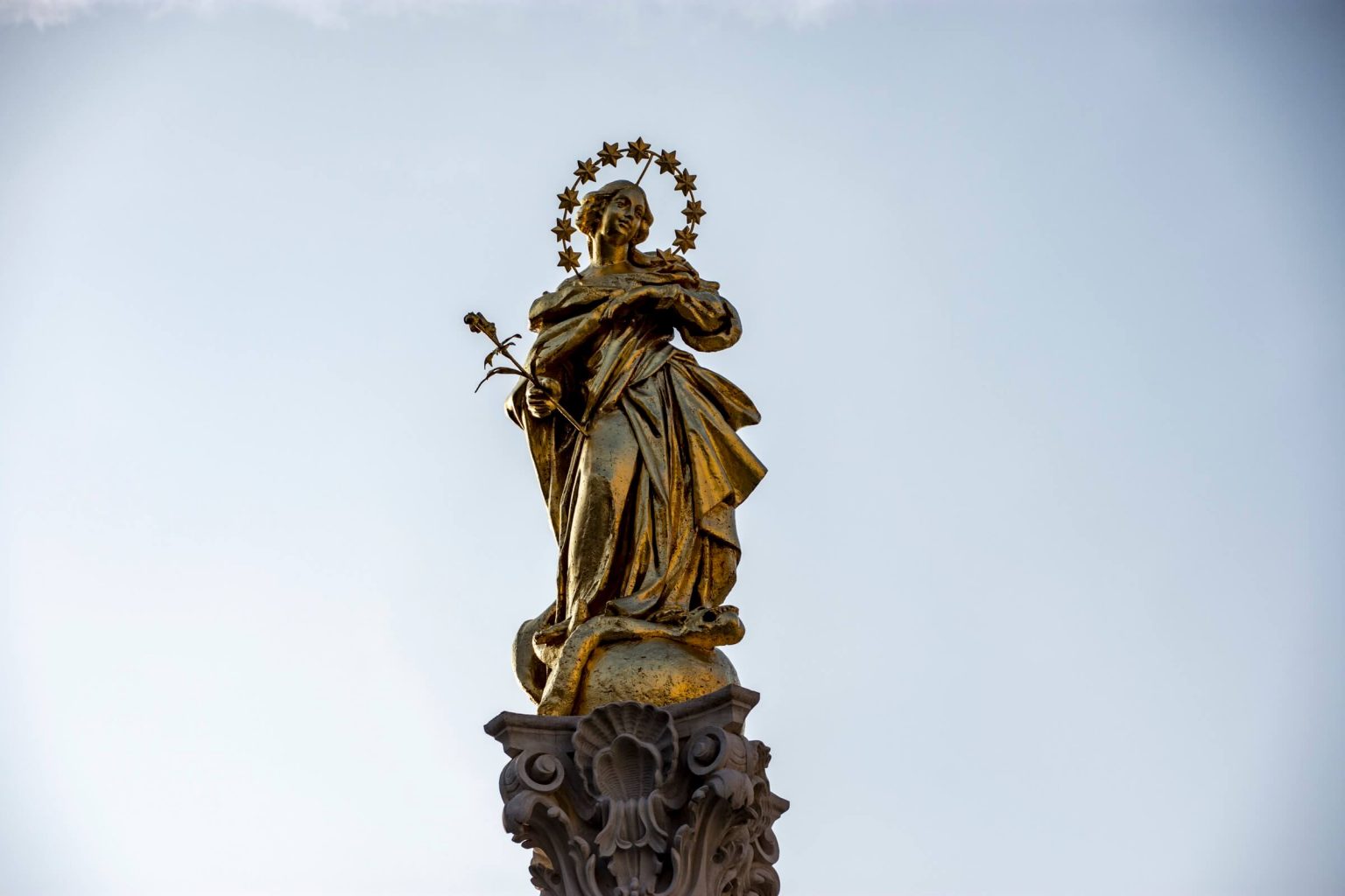 Maribor plague column up close